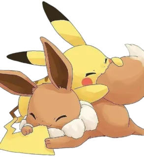 🤗 e9e0722c Pikachu Pokemon pokemon, pikachu, eevee, carino, animali telegram sticker