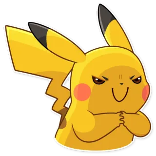 Pikachu Detective whatsapp stickers