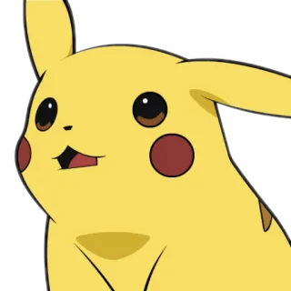 😯 92e80562 Pikachu Pikachu, Pokémon, Desenho animado, Amarelo, Anime telegram sticker