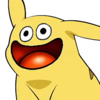 😀 9e76ba10 pokemon, pikachu, engraçado, meme telegram sticker