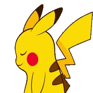 😛 d5924014 Pikachu Pokemon pikachu, pokemon, anime, cartoni animati, giallo, personaggio telegram sticker