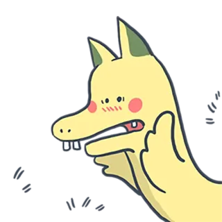 ☺️ 1c99f946 만화, 캐릭터, 불쾌한 제스처, 가운데 손가락, 무례한, 일러스트 telegram sticker