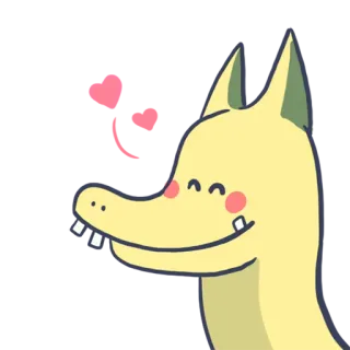 😘 848791b0 만화, 동물, 귀여운, 스티커, 개, 행복한 telegram sticker