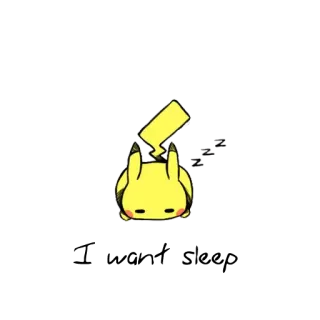 😴 0ec0a4b8 Pikachu Pokemon zzz 포켓몬, 피카츄, zzz, 잠, 귀여운, 노란색 telegram sticker