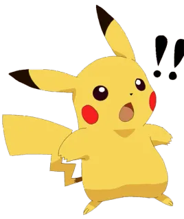 😧 0f88b317 Pikachu Pokemon 피카츄, 포켓몬, 만화, 애니메이션, 충격 telegram sticker