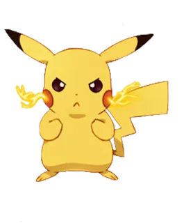 😒 2395606f Pikachu Pokemon 피카츄, 포켓몬, 애니메이션, 만화, 전기, 노란색, 비디오 게임 telegram sticker