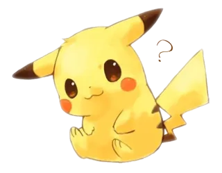 ❓ bd14004b Pikachu 포켓몬, 피카츄, 애니메이션, 만화 telegram sticker