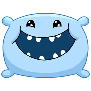 😁 c18e4c66 gối, hoạt hình, dễ thương, cười, nhân vật telegram sticker