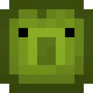 😲 54723e92 Pixel art, Verde, Astratto, Emoji telegram sticker