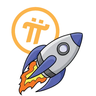 🚀 4414ddf4 Rakete, Weltraum, Start, Pi, Krypto, Währung, Digital telegram sticker