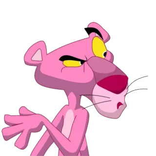 😡 1dd6db7e Pink Panther Cartoon, Pink, Panther, Lustig, Animation telegram sticker
