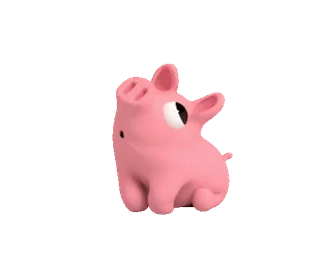 😯 14694191 pig, animal, cute, pink, toy telegram sticker