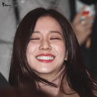 😁 967de9cf ผู้หญิง, ยิ้ม, คน, หลับตา, ร่าเริง telegram sticker