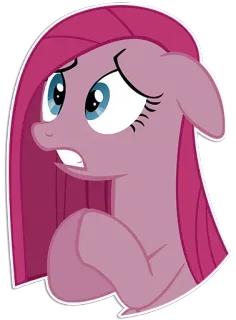 🦄 896abe50 Pinkie Pie My Little Pony Kartun, Poni, Merah Muda, Pinkie Pie, Persahabatan, Lucu, Kuda betina telegram sticker