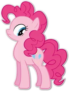 😰 3969b6b9 Pinkie Pie My Little Pony pony, rosa, cartone animato, amicizia, magia telegram sticker