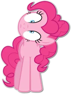 ⏰ 6e3c1766 Pinkie Pie My Little Pony Cartone animato, Pony, Rosa, Carino telegram sticker