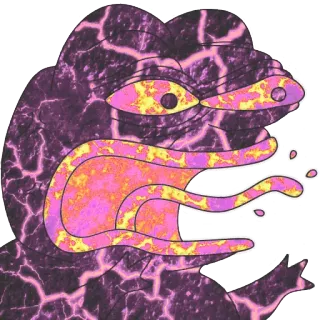 😤 4226fdb9 Pepe the Frog 페페, 개구리, 밈, 인터넷 밈, 캐릭터, 보라색 telegram sticker