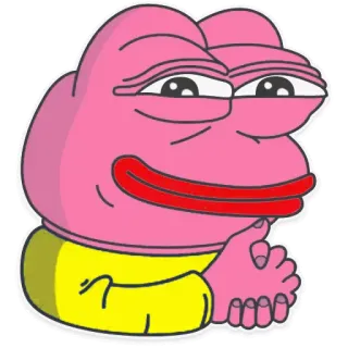 Pinky Pepe💖(by: @witchy_cracks) whatsapp stickers