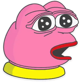 😲 dda1cafd 페페, 밈, 인터넷 밈, 개구리, 슬픈, 표정 telegram sticker
