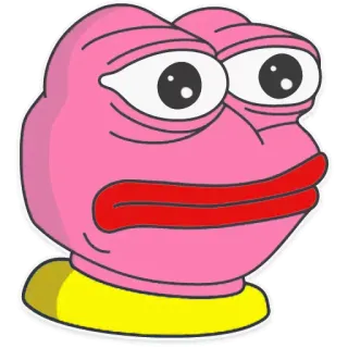 😳 e10301e8 Pepe the Frog 밈, 페페, 개구리, 인터넷 밈, 만화, 캐릭터 telegram sticker