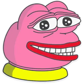 😁 f61b62c4 Pepe the Frog 밈, 만화, 개구리, 페페, 인터넷 밈, 웃긴 telegram sticker