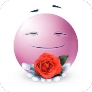 🫥 39451825 emoji, rose, flower, cute, love, romance telegram sticker