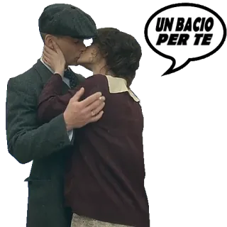 😘 8caacfce UN BACIO PER TE ciuman, romansa, cinta, pasangan, kasih sayang, italia whatsapp sticker