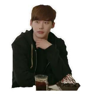 🙄 4fa5c780 Coreano, Actor, Lee Jong Suk, Helado, Postre, Hombre whatsapp sticker