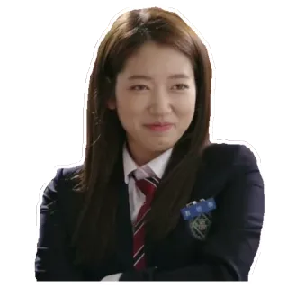 ☺️ 7aca641c persona, uniforme escolar, mujer, actriz, celebridad whatsapp sticker