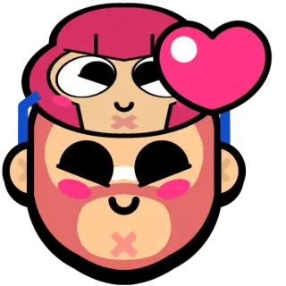 🥵 d965c785 kreskówka, serce, naklejka, postać, zabawa telegram sticker