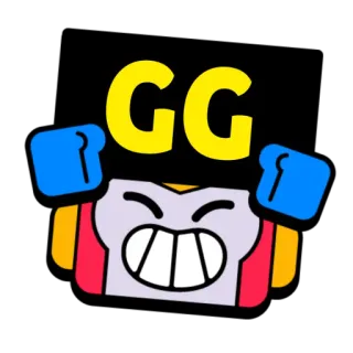 🏆 8cae9ead GG brawl stars, gg, good game, cartoon, video game, emotes telegram sticker