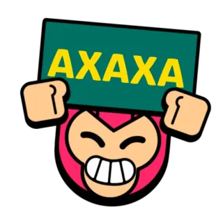 🤣 f040d6fe AXAXA emoji, cartoon, character, smile, symbol telegram sticker
