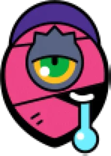 😭 343fe6ee oko, obcy, stworzenie, potwór, różowy, fioletowy, zielony telegram sticker