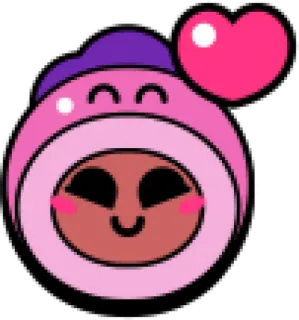 ❤️ ac3895bd naklejka, postać, różowy, serce telegram sticker