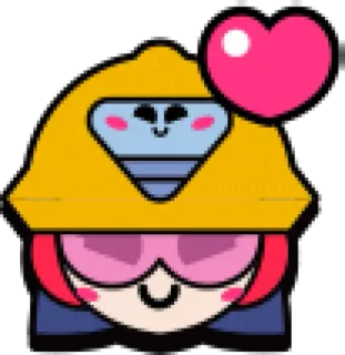 ❤️ f03e6393 kreskówka, postać, różowy, serce telegram sticker