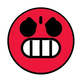 🤬 630e619f Emoji, Merah, Marah, Wajah telegram sticker