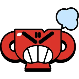 🤬 6bba52a4 cangkir, marah, kartun, merah, trofi telegram sticker