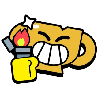 🔥 758aa7c2 piala, korek api, brawl stars, video game, api, kartun telegram sticker