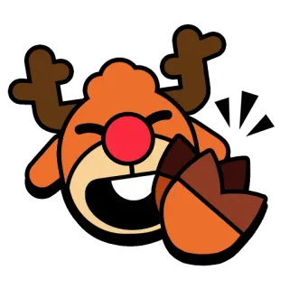 👏 7bf2ddee rusa kutub, natal, binatang, kartun, liburan, meriah, imut telegram sticker