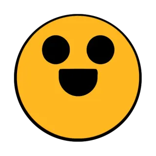 😀 de33d3e1 emoji, senyum, bahagia, wajah, kuning telegram sticker