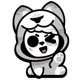🐶 95fc7bd5 Kreskówka, Zwierzę, Słodkie, Kawaii, Maskotka, Naklejka telegram sticker