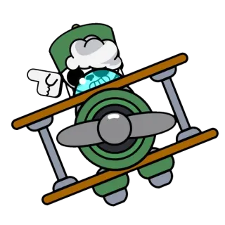 ✈️ 96418f6d postać, kreskówka, sztuka, naklejka telegram sticker