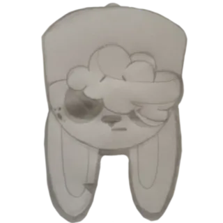 ✏️ f64225ca królik, rysunek, zwierzę, szkic, kreskówka telegram sticker