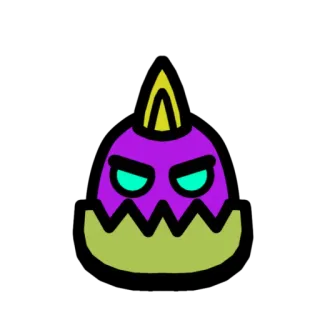 🦖 05856ea9 monster, cartoon, lila, wütend, kreatur, charakter telegram sticker