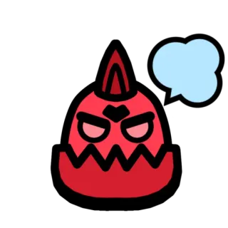 😡 42d86121 wütend, rot, Monster, Cartoon, Sticker telegram sticker