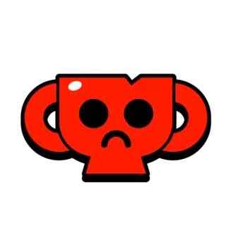 😒 9b037542 Trophäe, traurig, Pokal, Scheitern, Verlust, rot telegram sticker