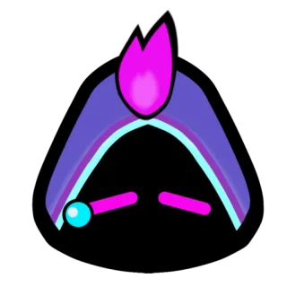 😭 fdded2df figur, abstrakt, geometrisch, lila, magenta, blau, minimalistisch telegram sticker