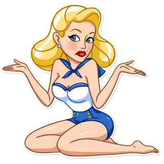 Pin-up Babes telegram stickers