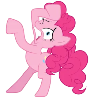 😱 5ef30321 Pinkie Pie My Little Pony cartoon, pony, pink, cheerful, animated, friendship, cute telegram sticker