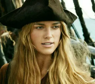 😄 94d432ee Elizabeth Swann Pirates of the Caribbean pirate, movie, keira knightley, pirates, captain telegram sticker